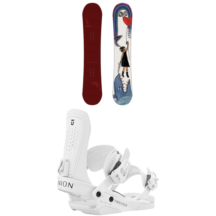 Dinosaurs Will Die Darrah Snowboard + Union Trilogy Snowboard Bindings - Women's 2027