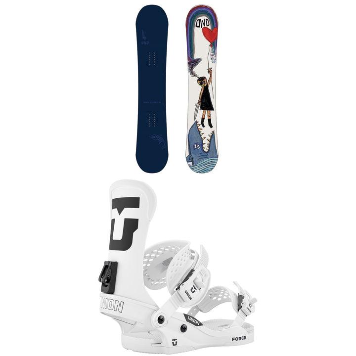 Dinosaurs Will Die Darrah Snowboard + Union Force Classic Snowboard Bindings 2027