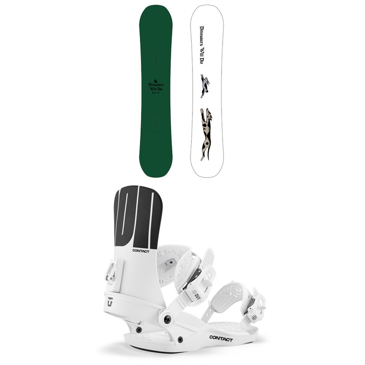 Dinosaurs Will Die Brat Snowboard + Union Contact Snowboard Bindings - Women's 2027