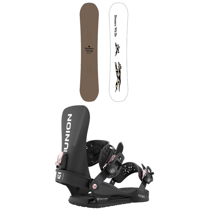 Dinosaurs Will Die Brat Snowboard + Union Juliet Snowboard Bindings - Women's 2027