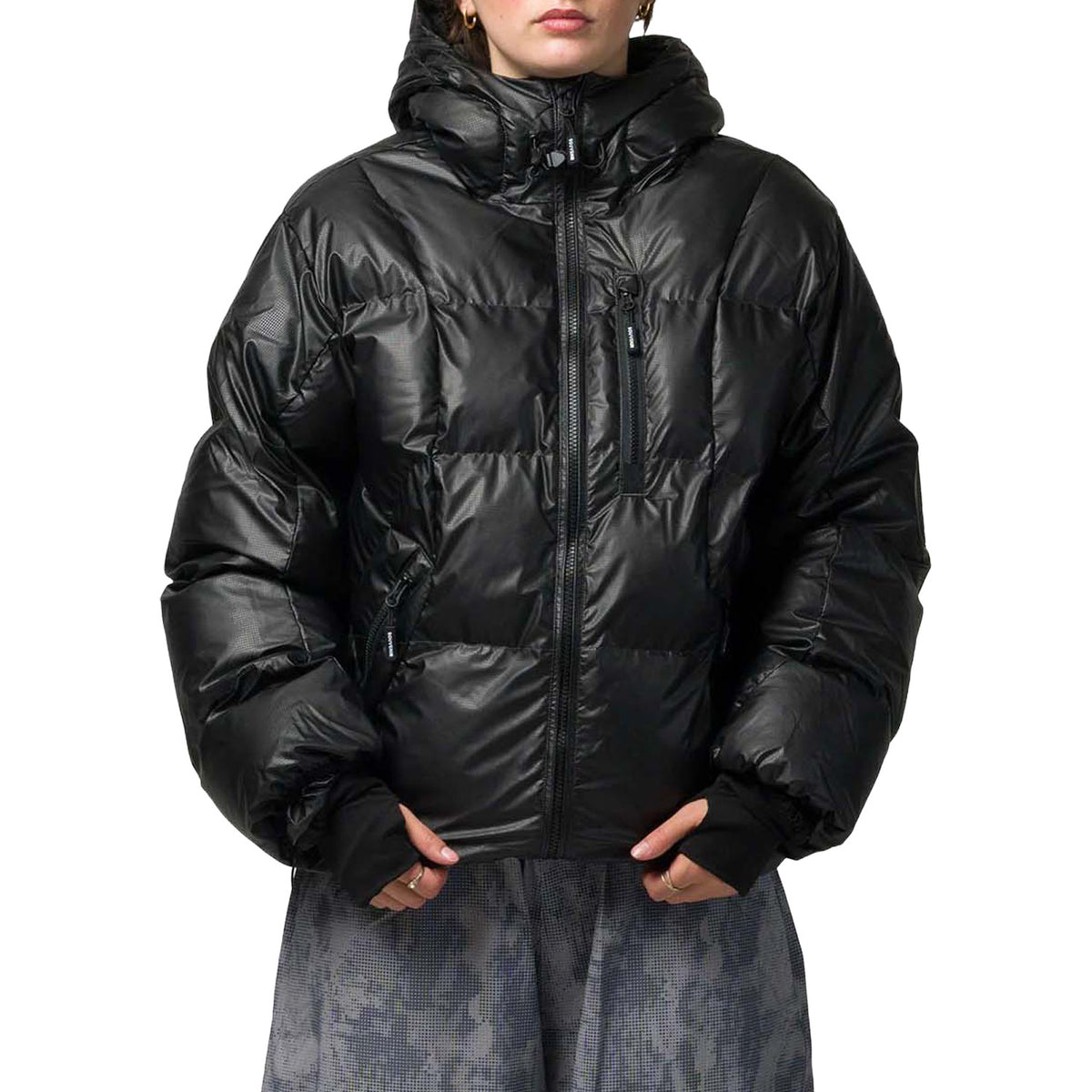 Souvenir Mountain Puffy Jacket - Unisex Black