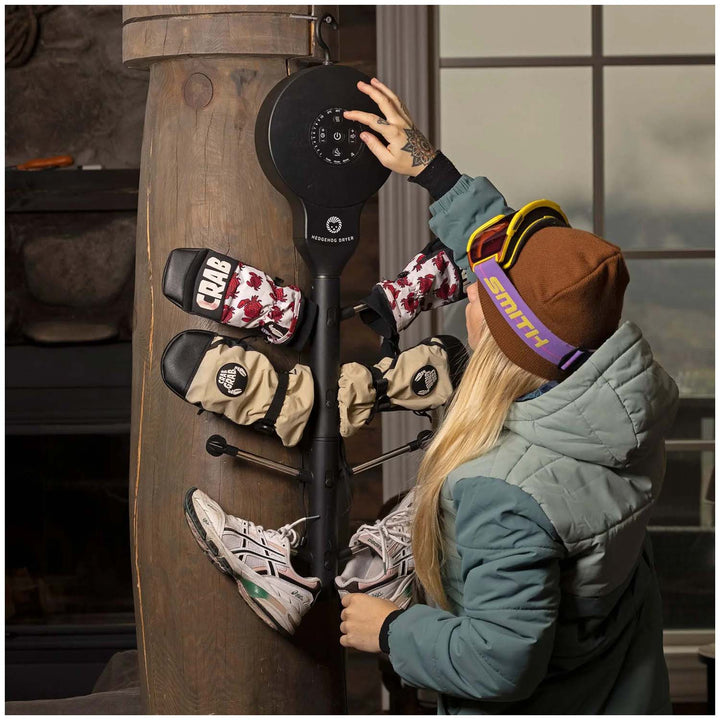 Hedgehog Hanger Shoe and Glove Dryer Black