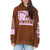 Notice The Reckless Black Cat Oversized Hoodie - Women's Brown