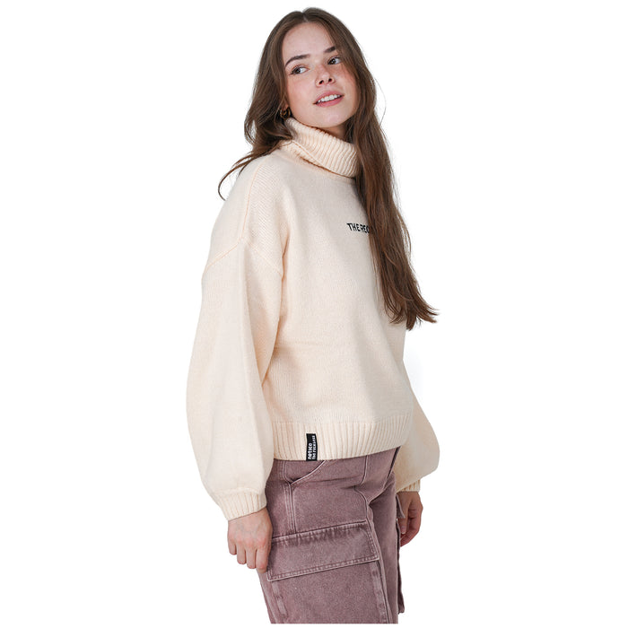 Notice The Reckless Spritz Turtleneck Sweater - Women's Beige