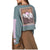 Notice The Reckless No Bad Days Cropped Long-Sleeve T-Shirt - Women's Teal/Brown