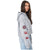 Notice The Reckless Ski Trip Cropped Hoodie - Women's Athletic Grey