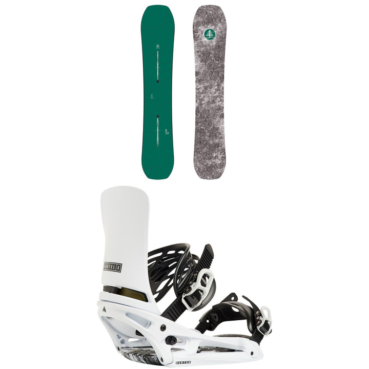 Burton Family Tree Hometown Hero Snowboard + Cartel X EST Snowboard Bindings 2027