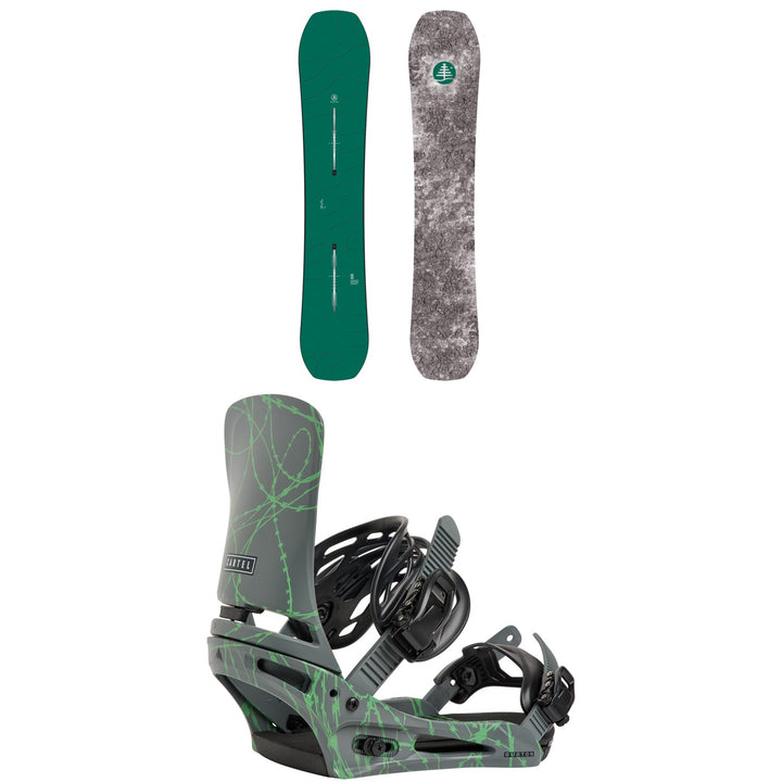 Burton Family Tree Hometown Hero Snowboard + Cartel Snowboard Bindings 2027