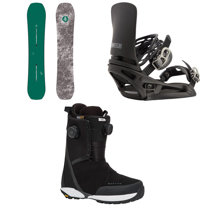 Burton Family Tree Hometown Hero Snowboard + Cartel X EST Snowboard Bindings + Waverange X Snowboard Boots 2027