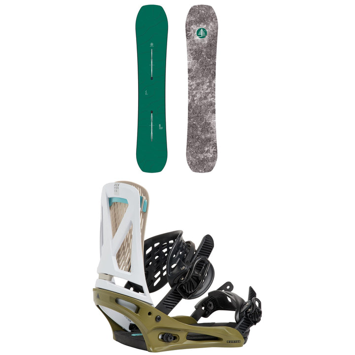 Burton Family Tree Hometown Hero Snowboard + Genesis Snowboard Bindings 2027