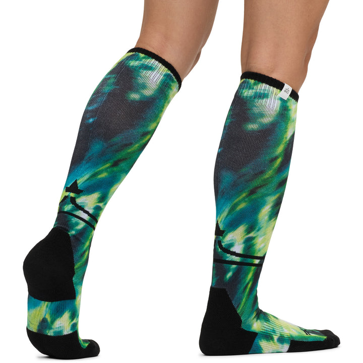 evo Medium Cushion Snow Socks Aurora Borealis