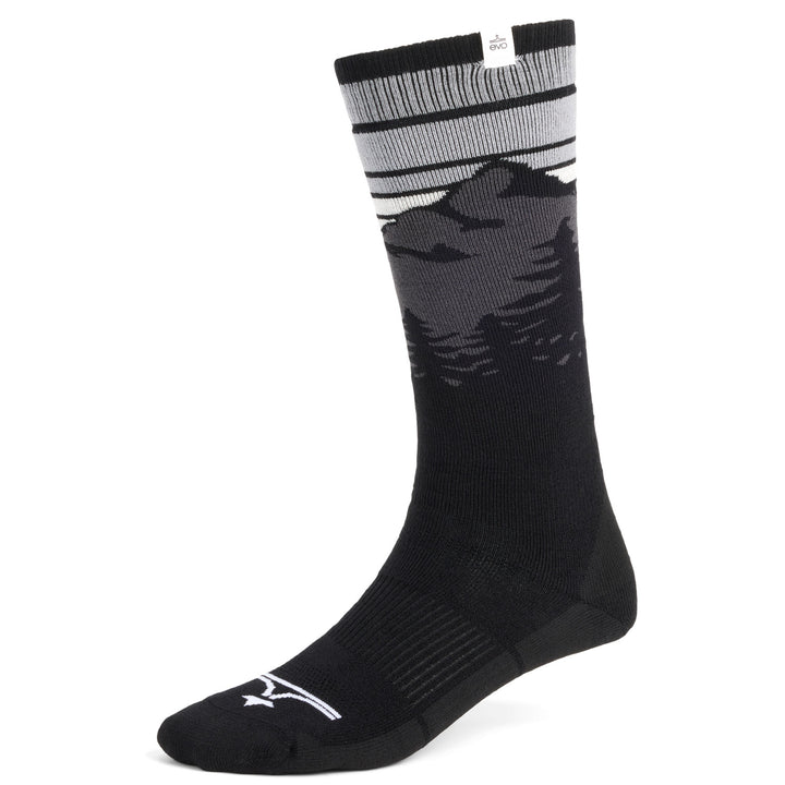 evo Full Cushion Merino Snow Socks Black Heather