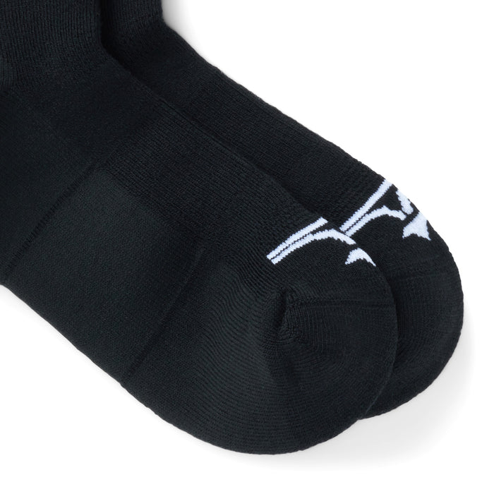 evo Full Cushion Merino Snow Socks Black Heather