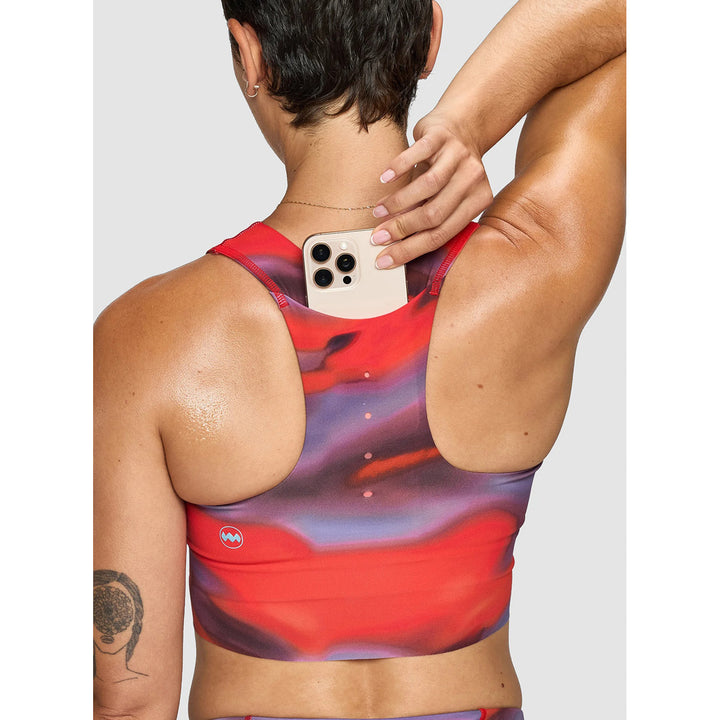 Janji Long Bra - Women's Cherry Funk