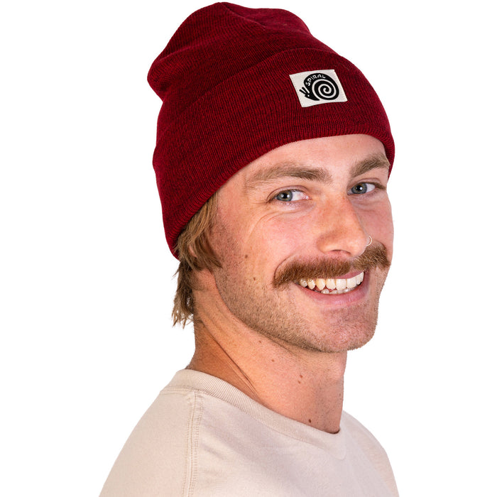 Spiral Wax Co. Brain Beanie Red