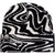 Spiral Wax Co. Warp Beanie Black and White