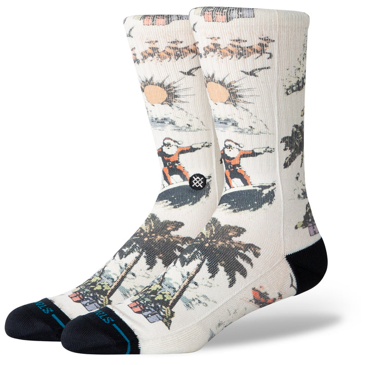 Stance San O Claus Socks Cream