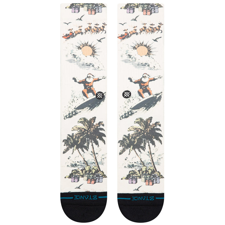 Stance San O Claus Socks Cream