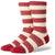 Stance Peppermint Waffle Crew Socks Red