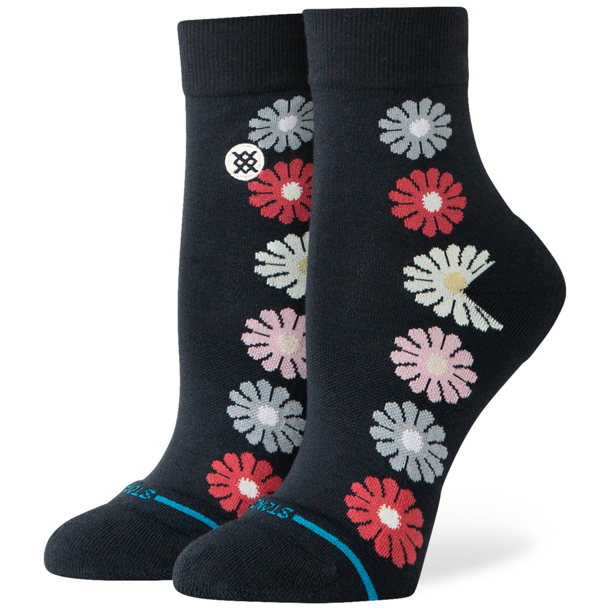 Stance Daisies Quarter Socks - Women's Black