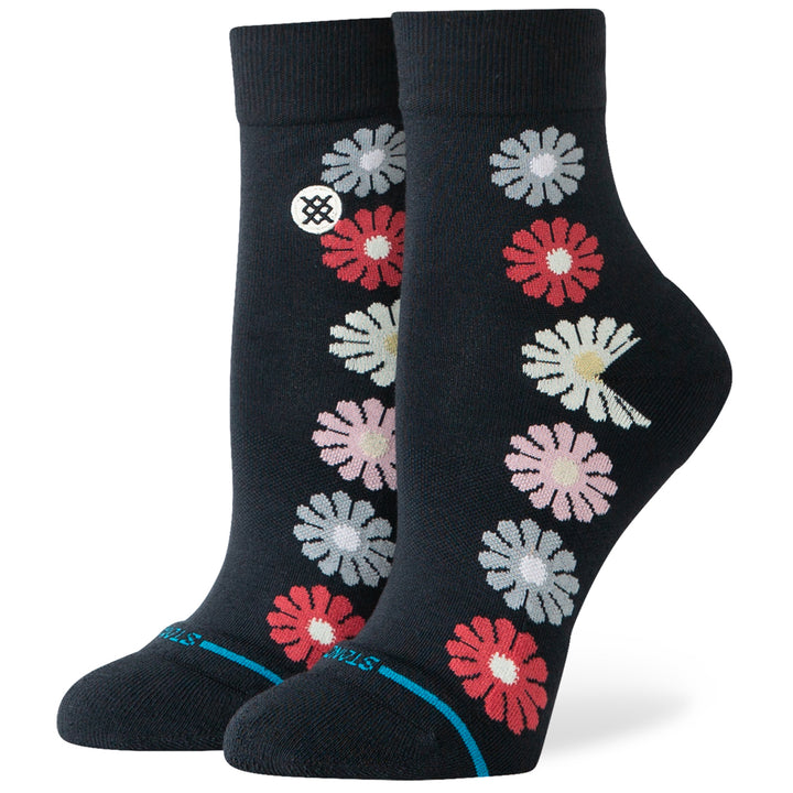 Stance Daisies Quarter Socks - Women's Black