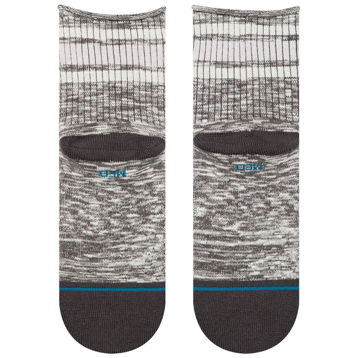 Stance Rolled Boyd Quarter Socks - Women's Dark Grey