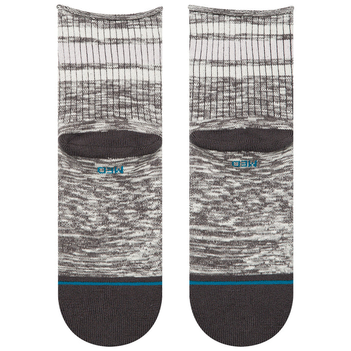 Stance Rolled Boyd Quarter Socks - Women's Dark Grey