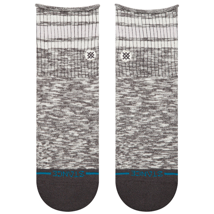 Stance Rolled Boyd Quarter Socks - Women's Dark Grey