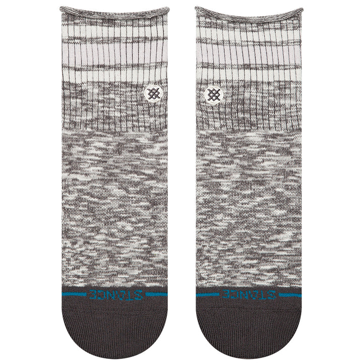 Stance Rolled Boyd Quarter Socks - Women's Dark Grey