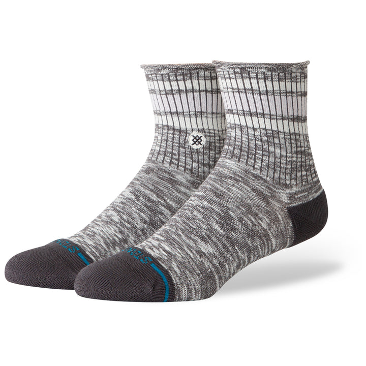 Stance Rolled Boyd Quarter Socks - Women's Dark Grey
