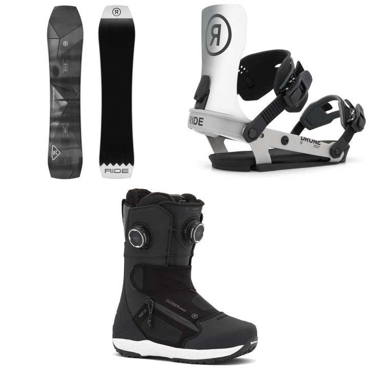 Ride Superpig Snowboard + Drone Snowboard Bindings + Cadence Snowboard Boots - Women's 2027