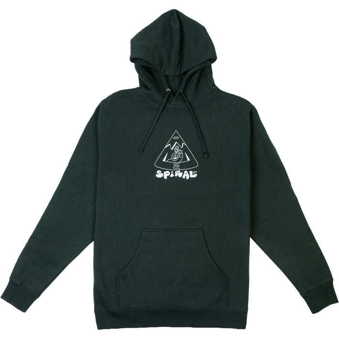 Spiral Wax Co. Live Slow Hoodie - Unisex Sage/Artwork By:Hannah Eddy