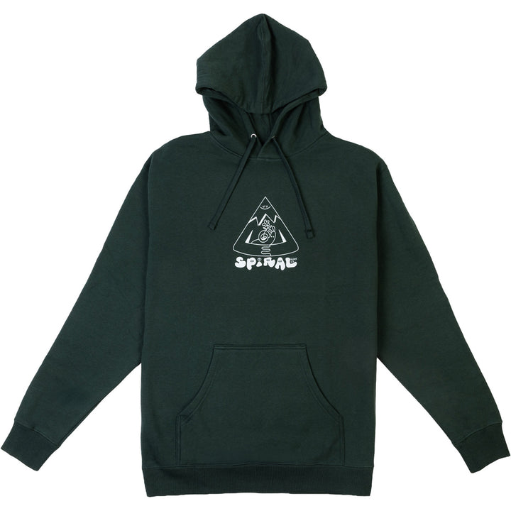 Spiral Wax Co. Live Slow Hoodie - Unisex Sage/Artwork By:Hannah Eddy