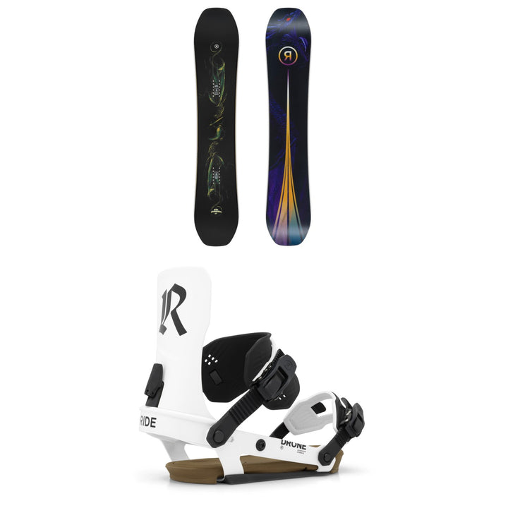 Ride Shadowban Snowboard + Drone Snowboard Bindings 2027