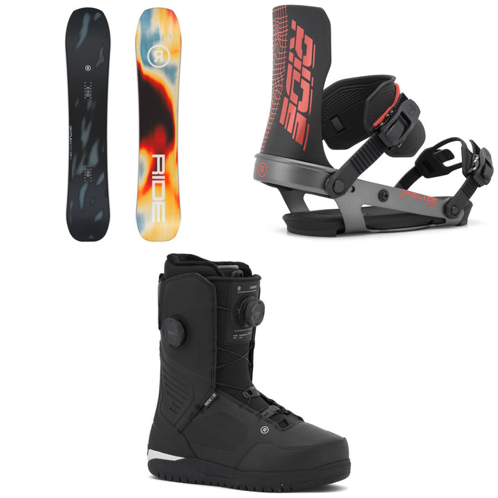 Ride Vantum Snowboard + Specter Snowboard Bindings + Lasso Boa Snowboard Boots 2027