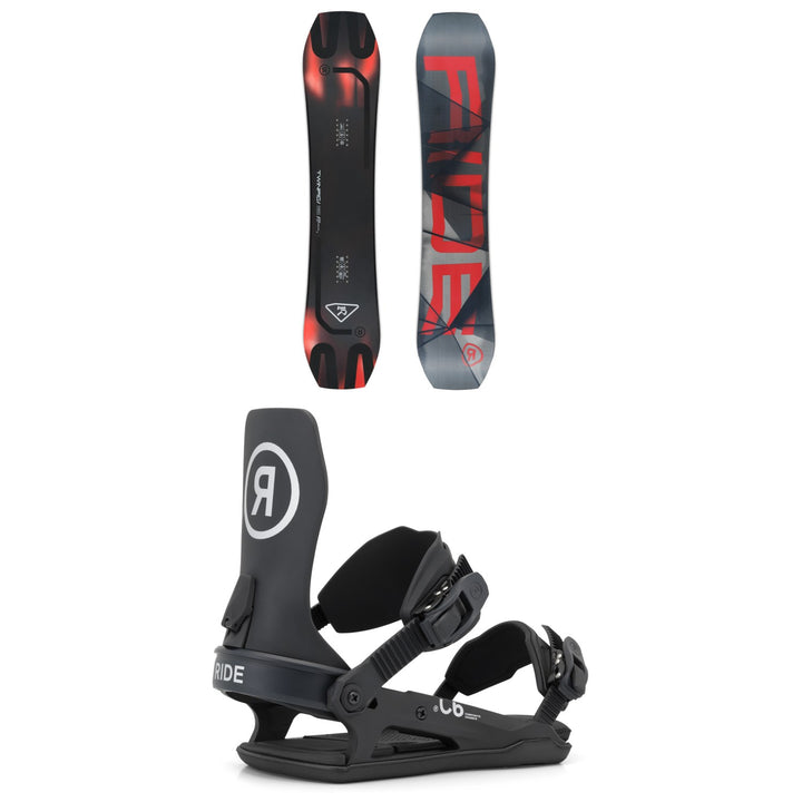 Ride Twinpig Snowboard + C-6 Snowboard Bindings 2027