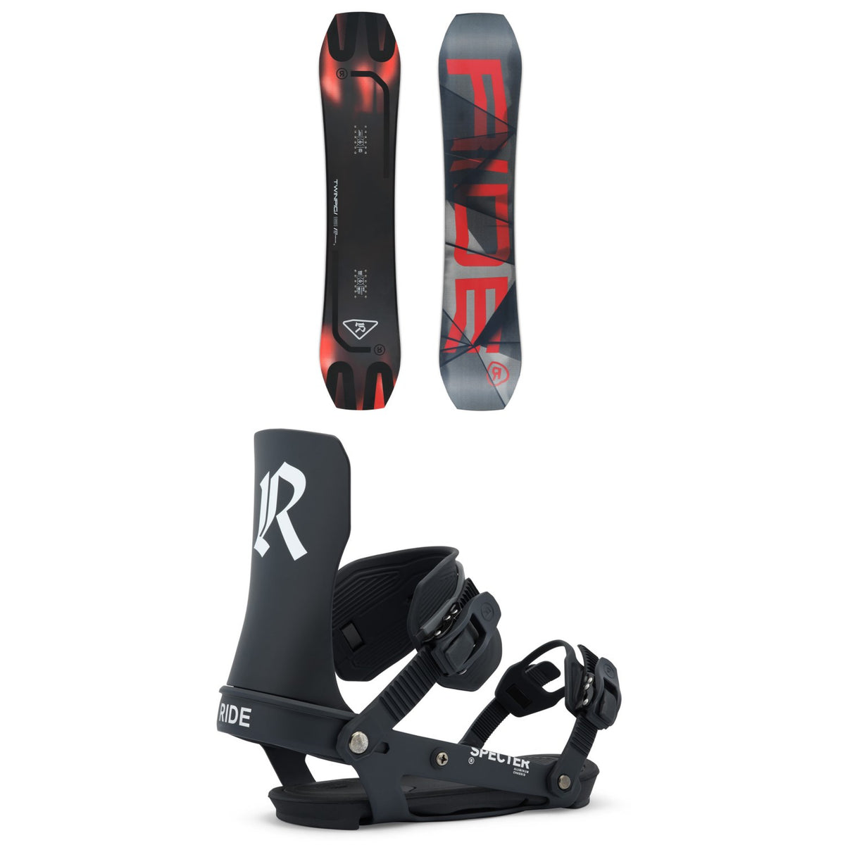 Ride Twinpig Snowboard + Specter Snowboard Bindings - Women's 2027