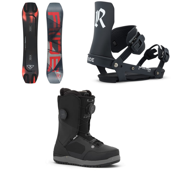 Ride Twinpig Snowboard + Specter Snowboard Bindings + Hera Snowboard Boots - Women's 2027