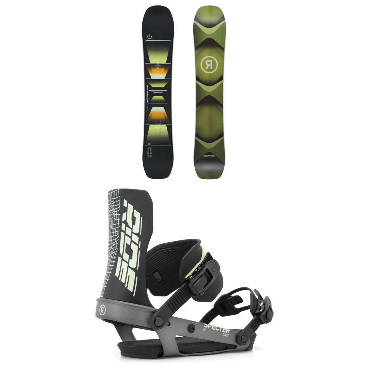 Ride Berzerker Snowboard + Specter Snowboard Bindings 2027
