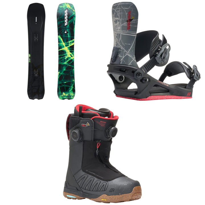 K2 Alchemist Snowboard + Program Snowboard Bindings + Orton Snowboard Boots 2027