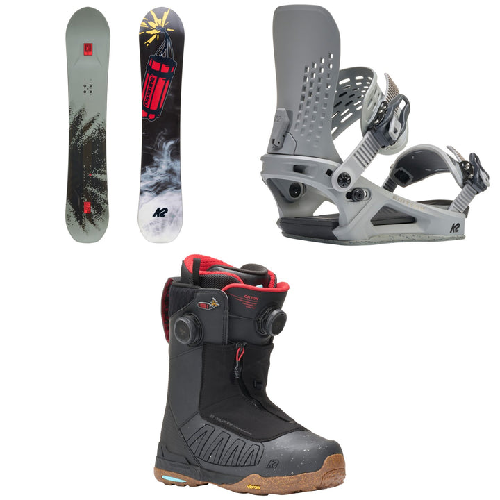 K2 Antidote Snowboard + Edition Snowboard Bindings + Orton Snowboard Boots 2027