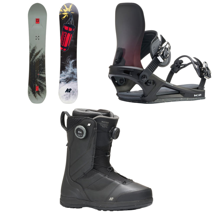 K2 Antidote Snowboard + Bond Snowboard Bindings + Maysis Snowboard Boots 2027