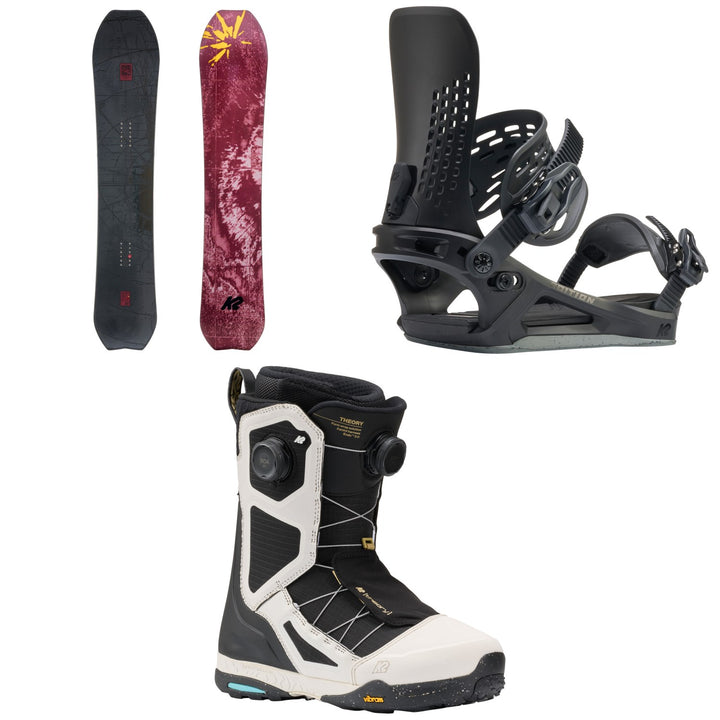 K2 Sky Pilot Snowboard + Edition Snowboard Bindings + Theory Snowboard Boots 2027