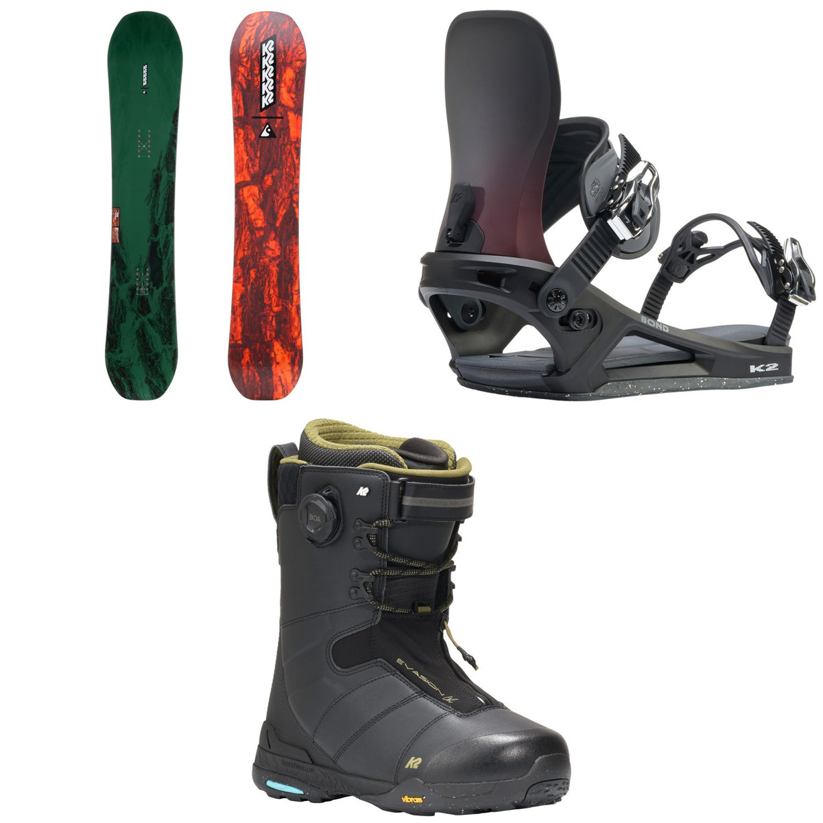 K2 Manifest Snowboard + Bond Snowboard Bindings + Evasion Snowboard Boots 2027