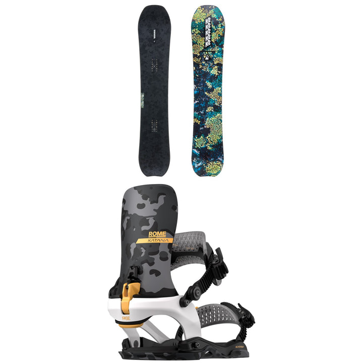 K2 Passport Snowboard + Rome Katana AW FASE LTD Snowboard Bindings 2027