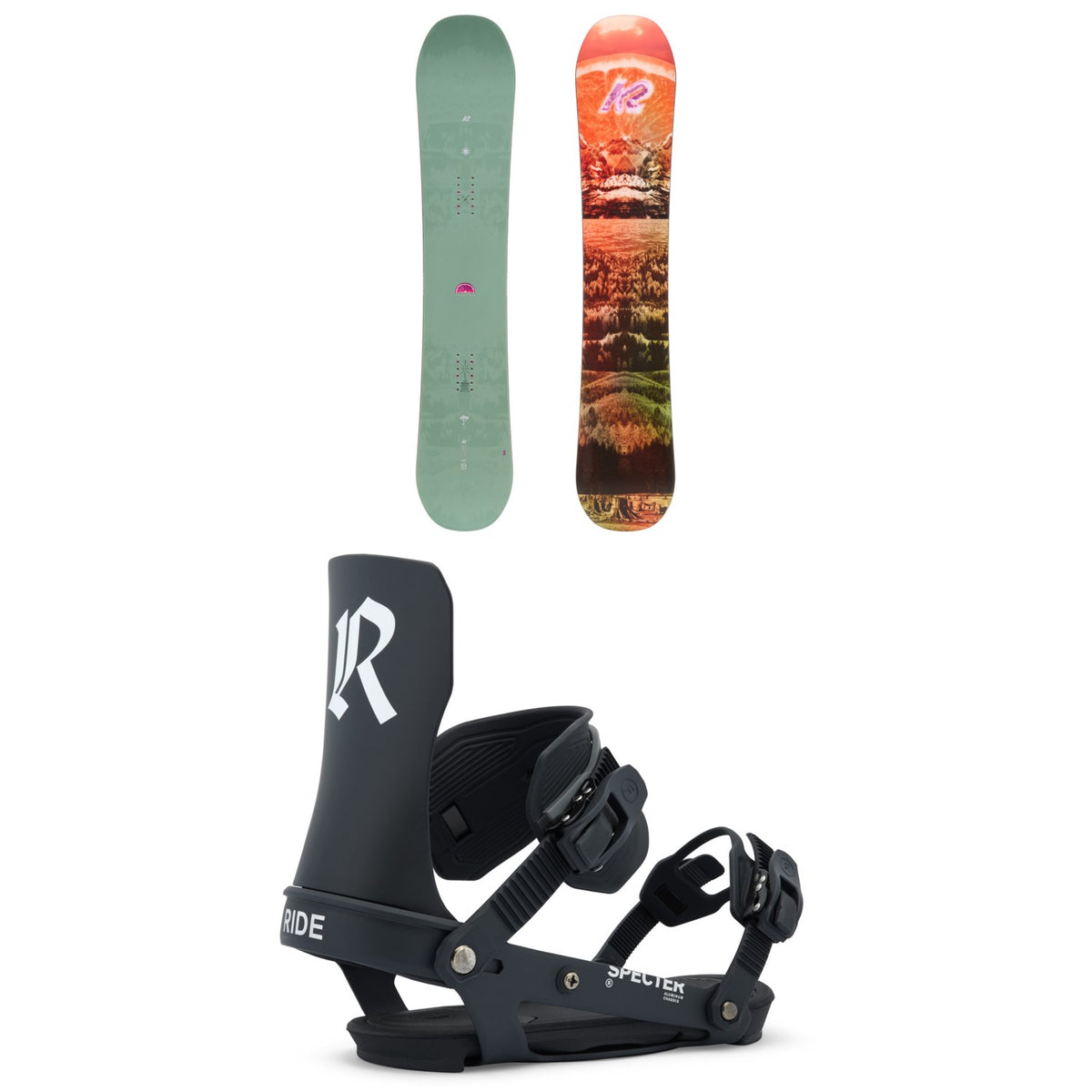 K2 Extravision Snowboard + Ride Specter Snowboard Bindings - Women's 2027