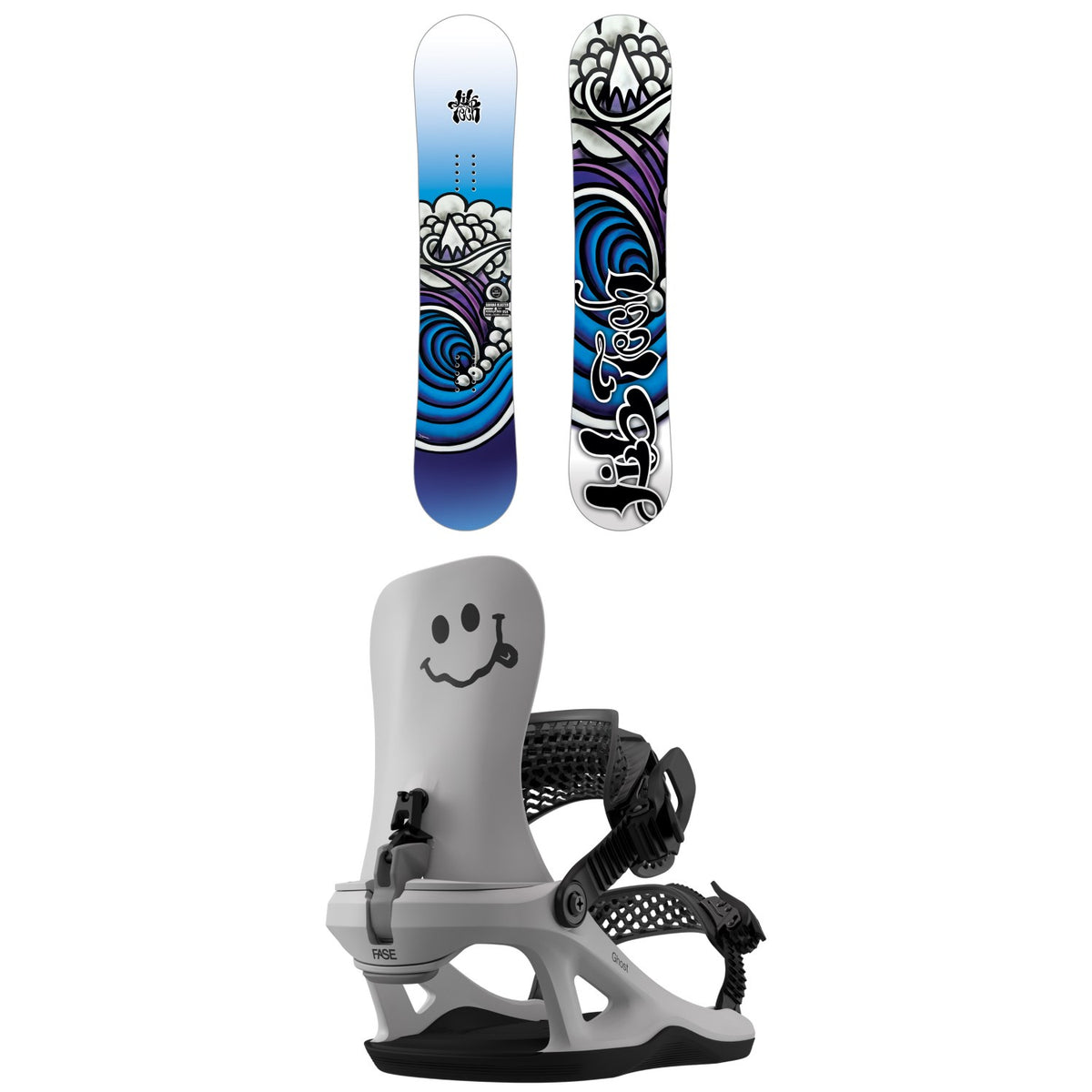 Lib Tech Banana Blaster Snowboard + Bataleon Ghost FASE Snowboard Bindings - Kids' 2027