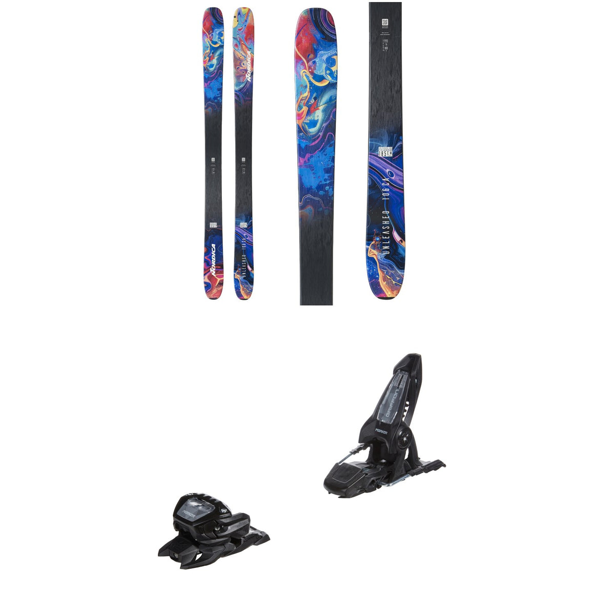Nordica Unleashed 106 CA Skis 2027 + Marker Griffon 13 ID Ski Bindings