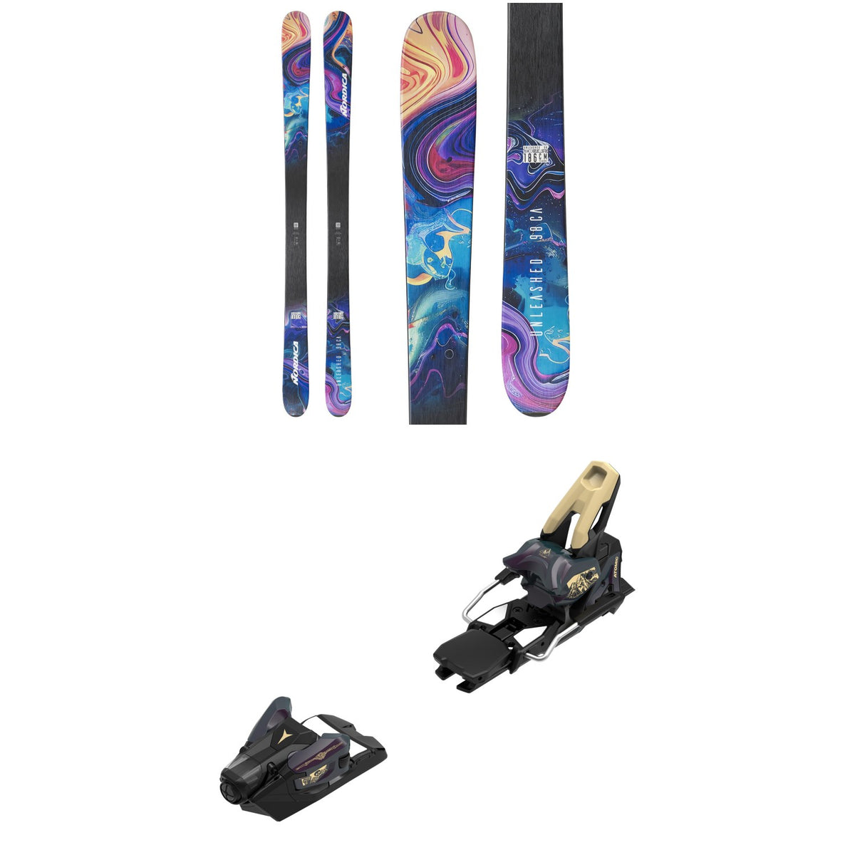 Nordica Unleashed 98 CA Skis 2027 + Atomic Strive 14 GW Ski Bindings