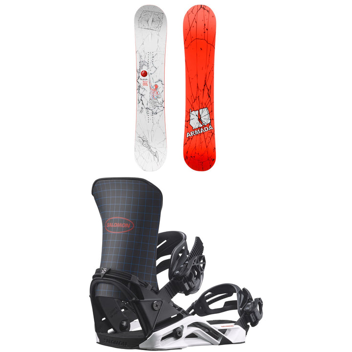 Armada Beatnik Snowboard + Salomon District Snowboard Bindings 2027